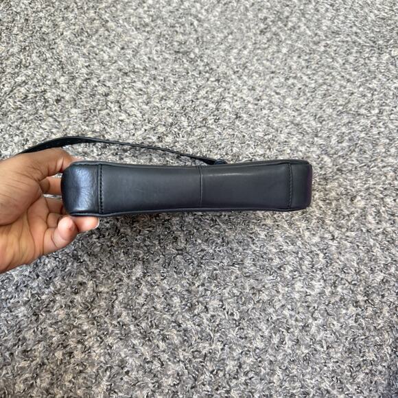 ETIENNE AIGNER Mini Small Handbag Purse Black Leather Y2K - Picture 5 of 7